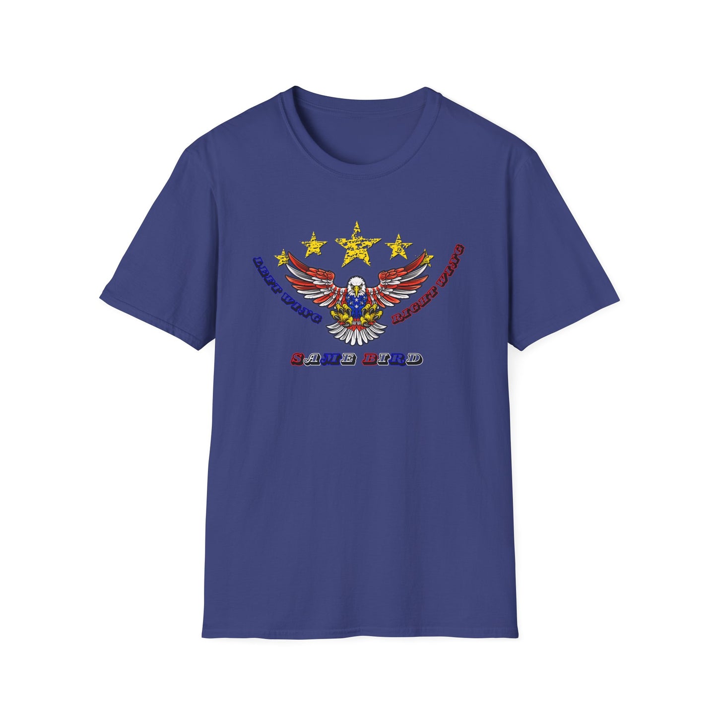 Left Wing Right Wing Same Bird | America | Cool Shirt | Fashion | Trending | Cool Design | Birthday Gift | Unisex Softstyle T-Shirt