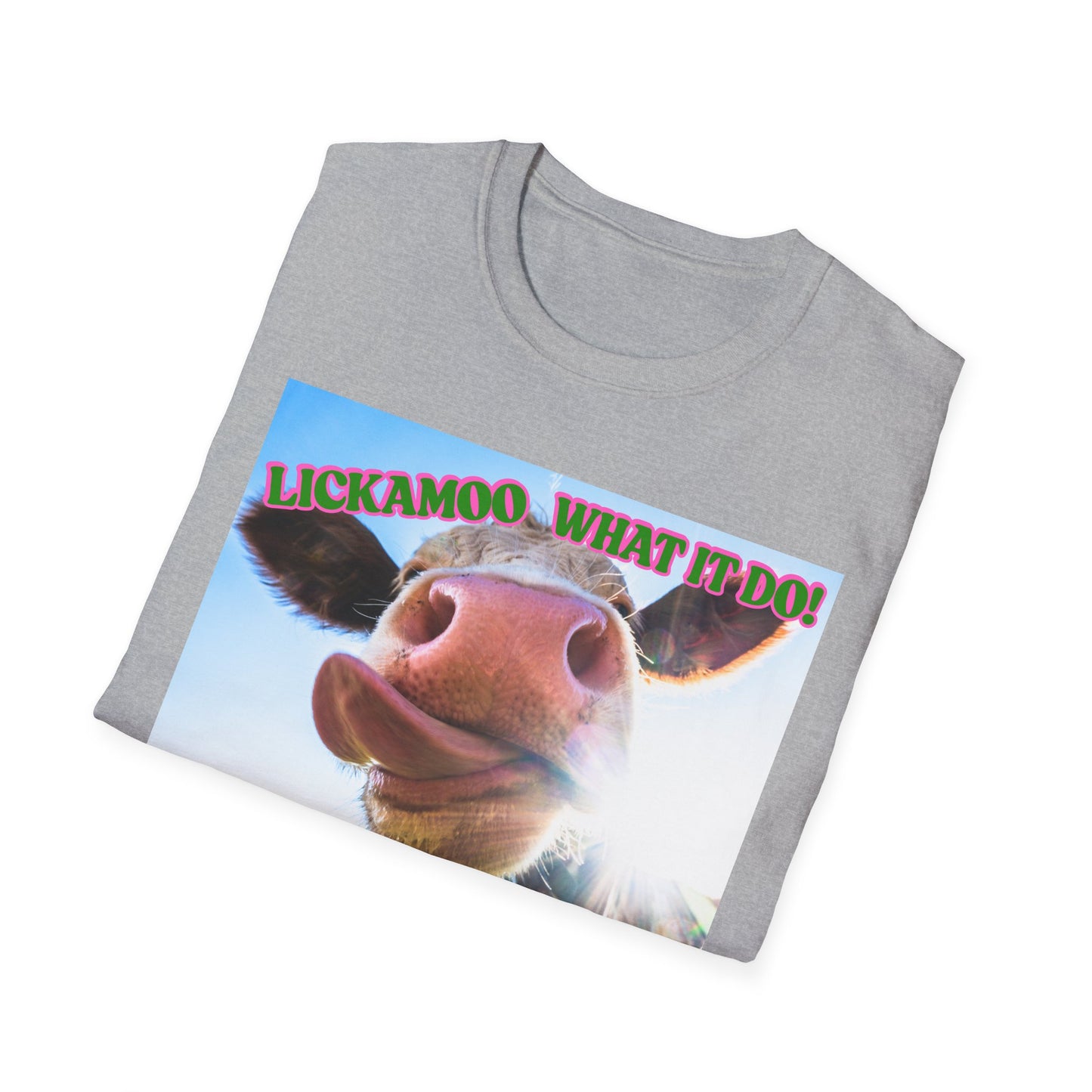 Lickamoo What it do | Teen Clothes | Kid Clothes | Funny Cow Shirt | Cool Adult Shirt | Trending | Birthday Gift | Unisex Softstyle T-Shirt