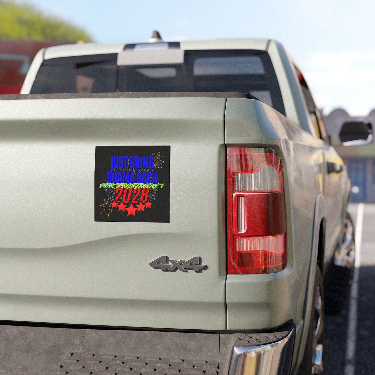 Obama 2028 Car Magnet | Cool Design | Eye Grabber | Car Accessory | Truck Decal | Truck Sticker | Unique Car Decal