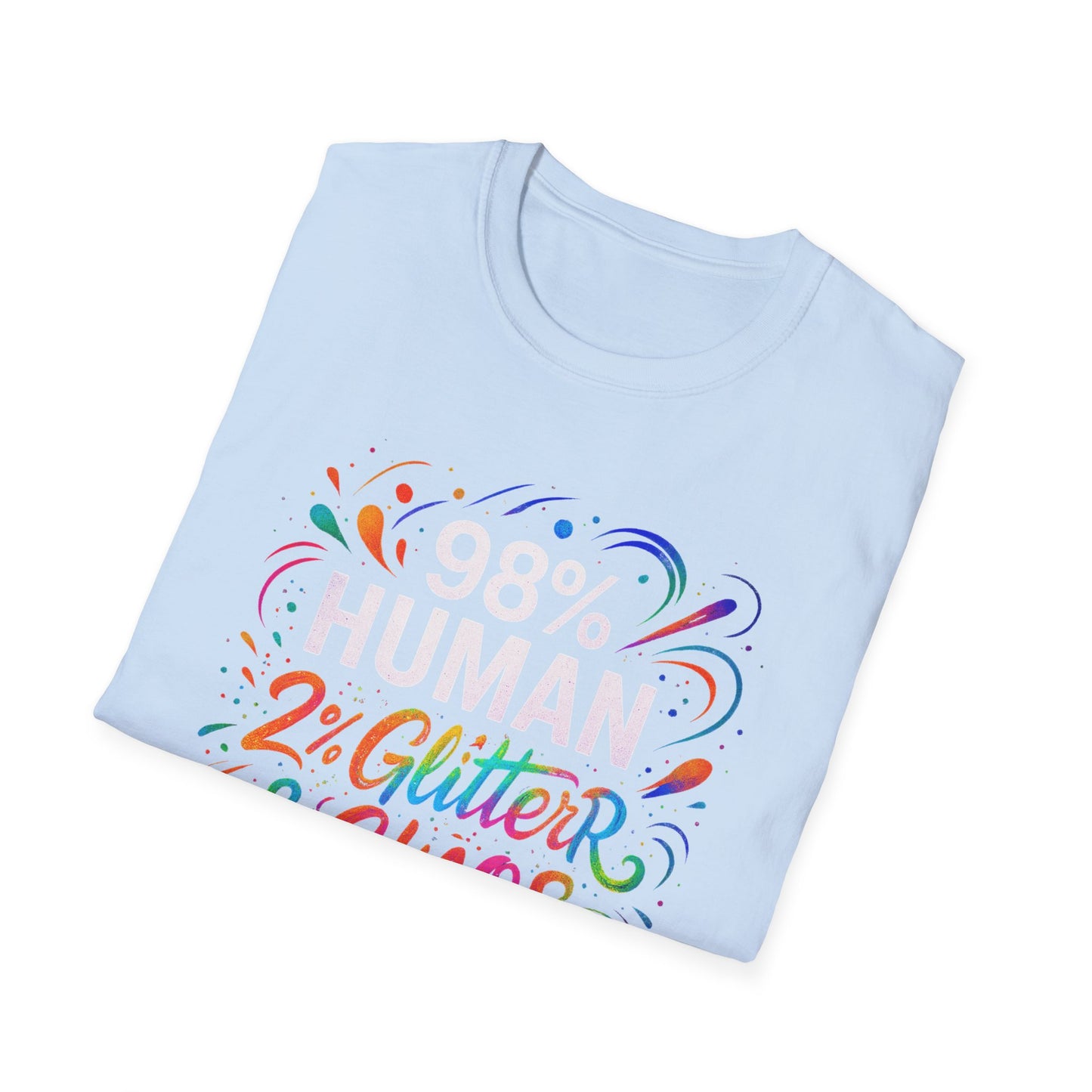 2% Glitter & Chaos | Adult Funny Shirt | Teen Shirt | Trending | Birthday Gift