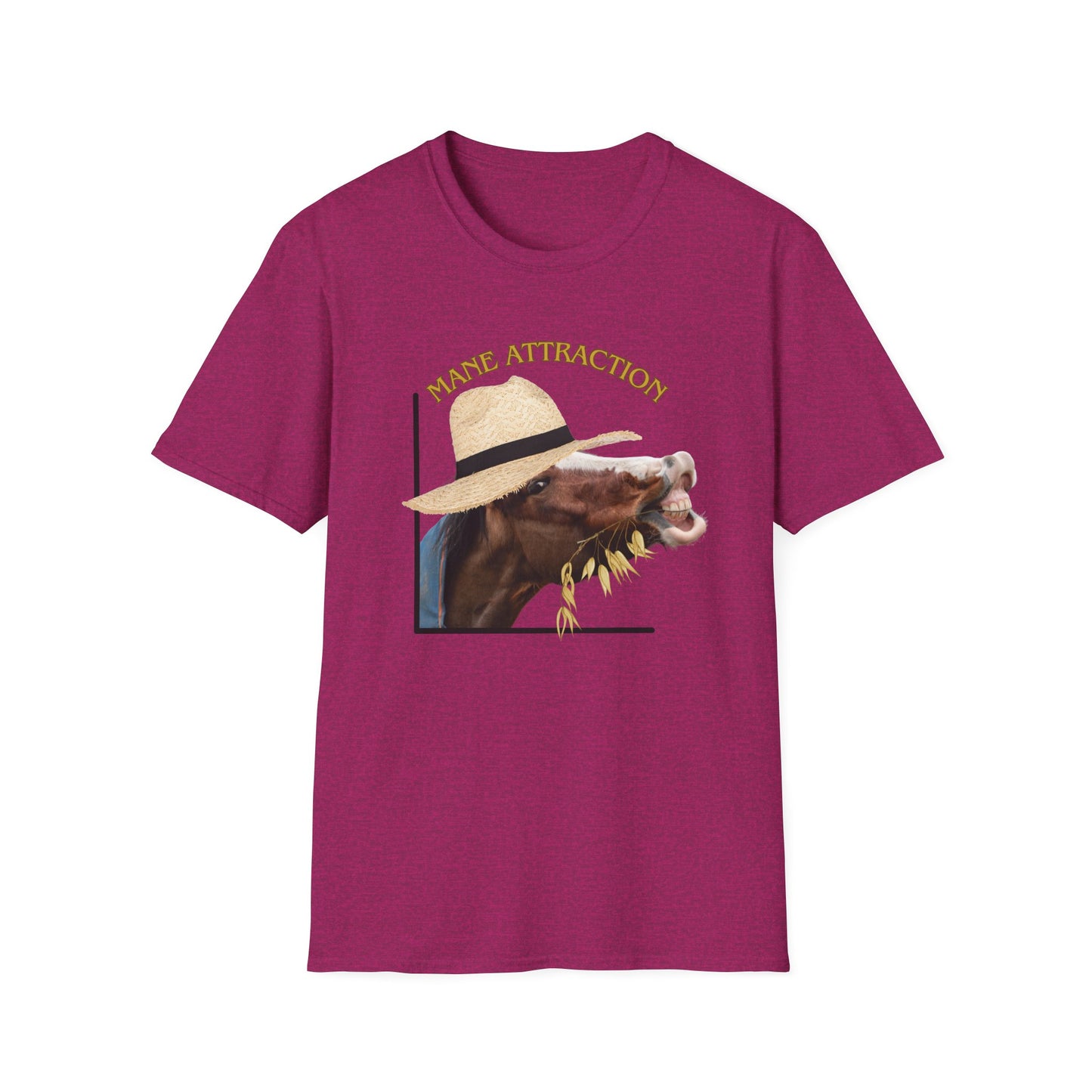 Mane Attraction | Funny Horse Shirt | Teen Clothes | Adult Shirt | Kids Clothes | Trending | Birthday Gift | Unisex Softstyle T-Shirt