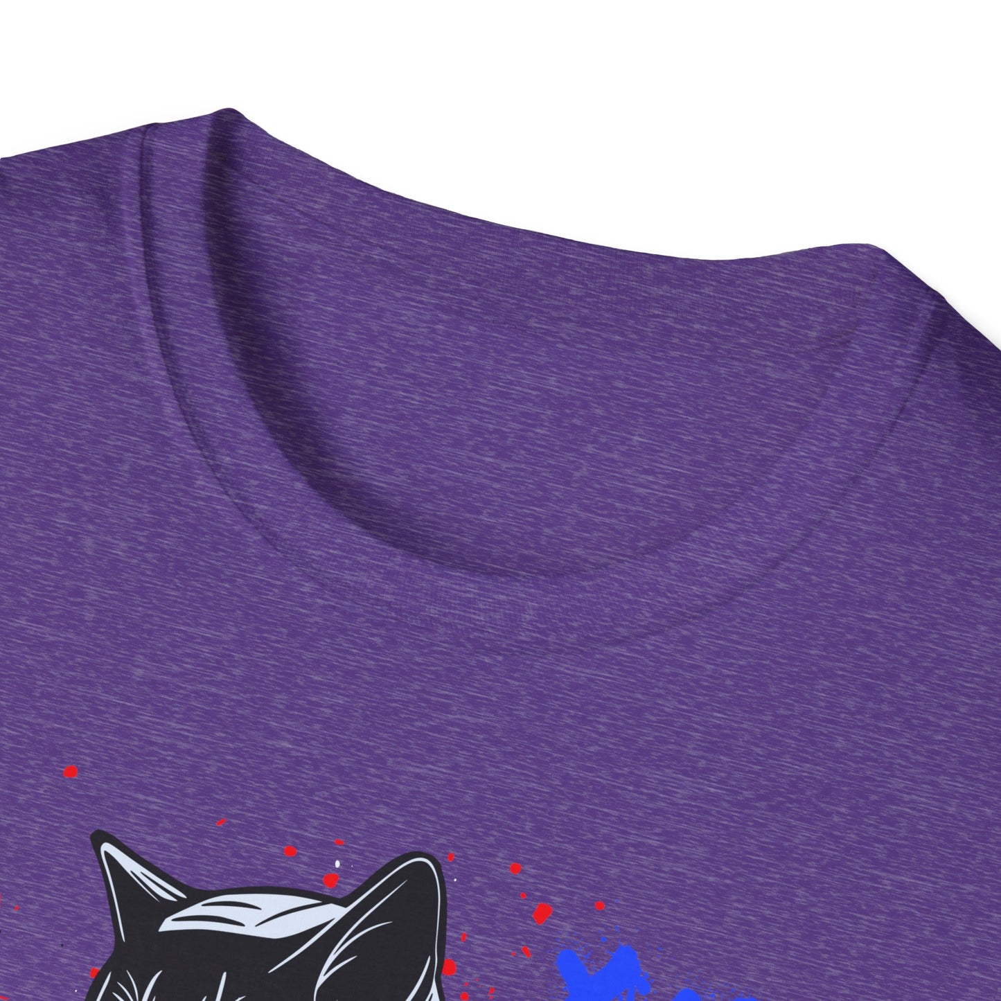 Feline Fury | Colorful Cat Shirt | Cool Teen Shirt | Fashion | Trending | Dope | Cool Design | Birthday Gift | Unisex Softstyle T-Shirt