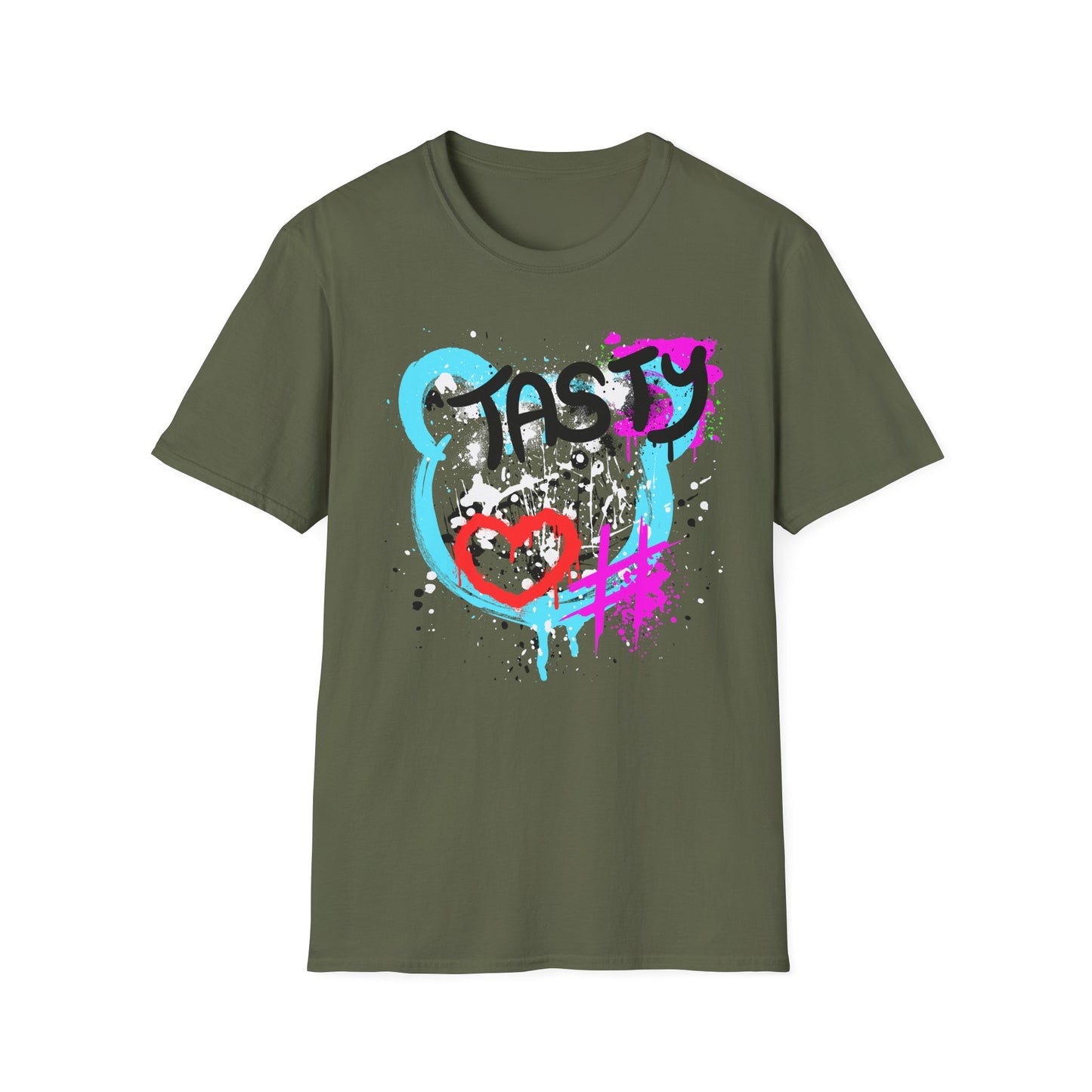 Tasty Graffiti Shirt | Colorful Shirt | Cool Teen Shirt | Fashion | Trending | Dope Design | Birthday Gift | Unisex Softstyle T-Shirt
