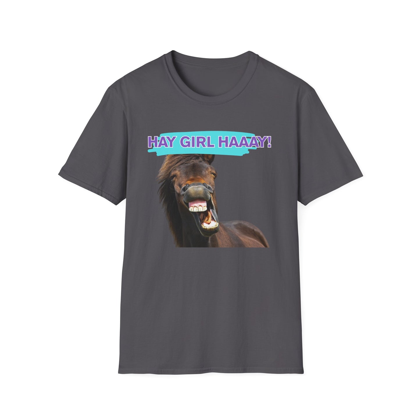 Hay Girl Haaay | Funny Horse Shirt | Teen Clothes | Adult Shirt | Kids Clothes | Trending | Birthday Gift | Unisex Softstyle T-Shirt