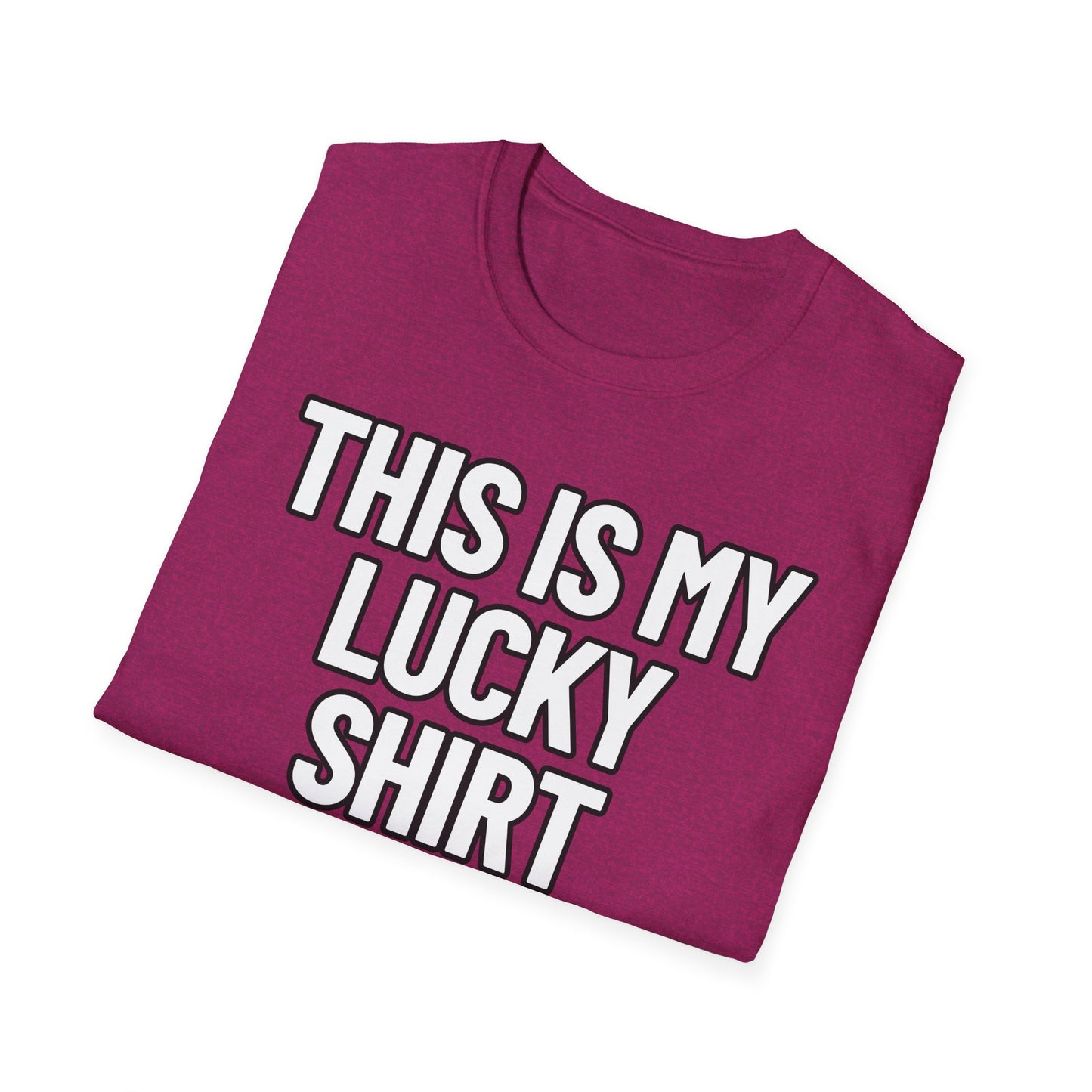 This Is My Lucky Shirt | Adult Shirt | Teen Clothes | Cool Shirt | Funny Fashion | Trending | Birthday Gift | Unisex Softstyle T-Shirt