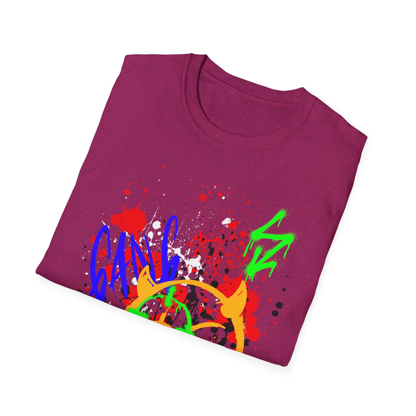 Graffiti Bullseye Shirt | Colorful Shirt | Cool Teen Shirt | Fashion | Trending | Dope Design | Birthday Gift | Unisex Softstyle T-Shirt