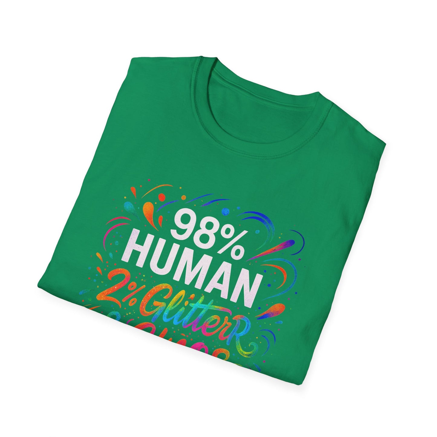 2% Glitter & Chaos | Adult Funny Shirt | Teen Shirt | Trending | Birthday Gift