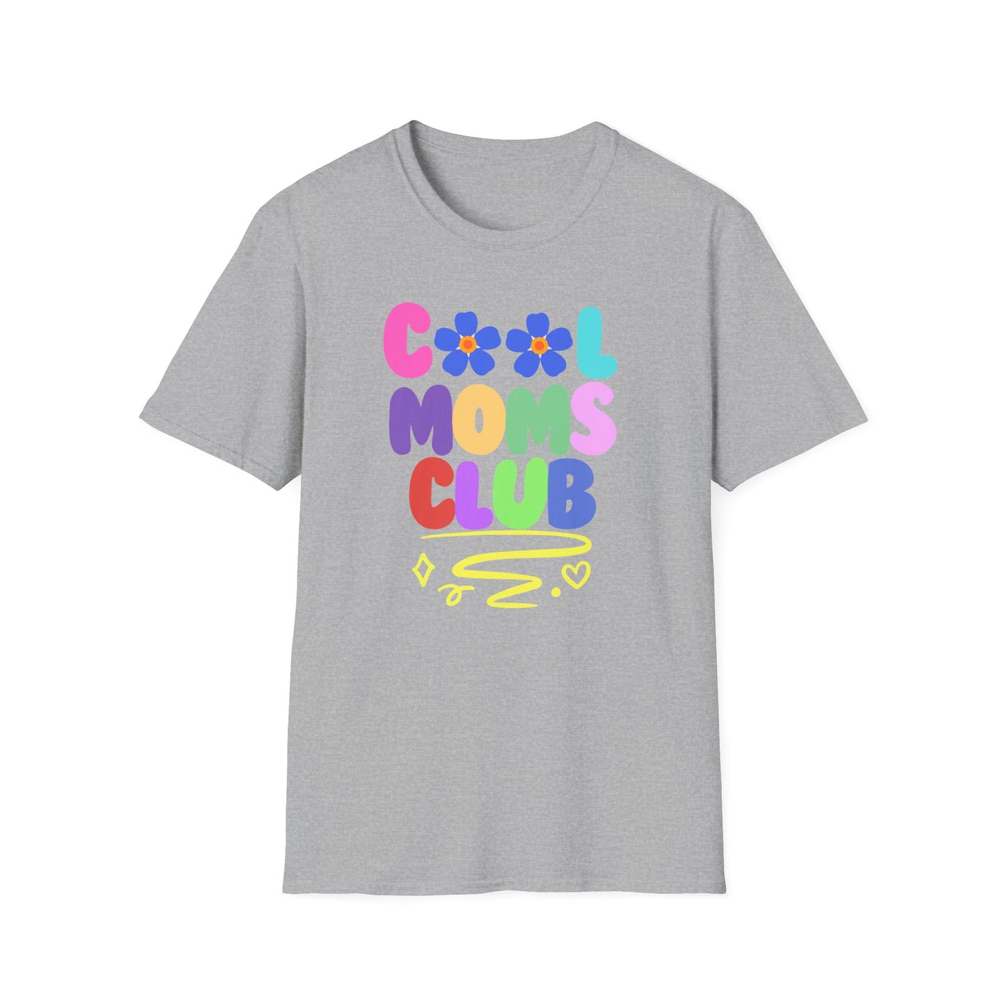 COOL MOMS CLUB | Funny Mom Shirt | Adult Clothes | Humor Shirt | Trending | Birthday Gift | Unisex Softstyle T-Shirt