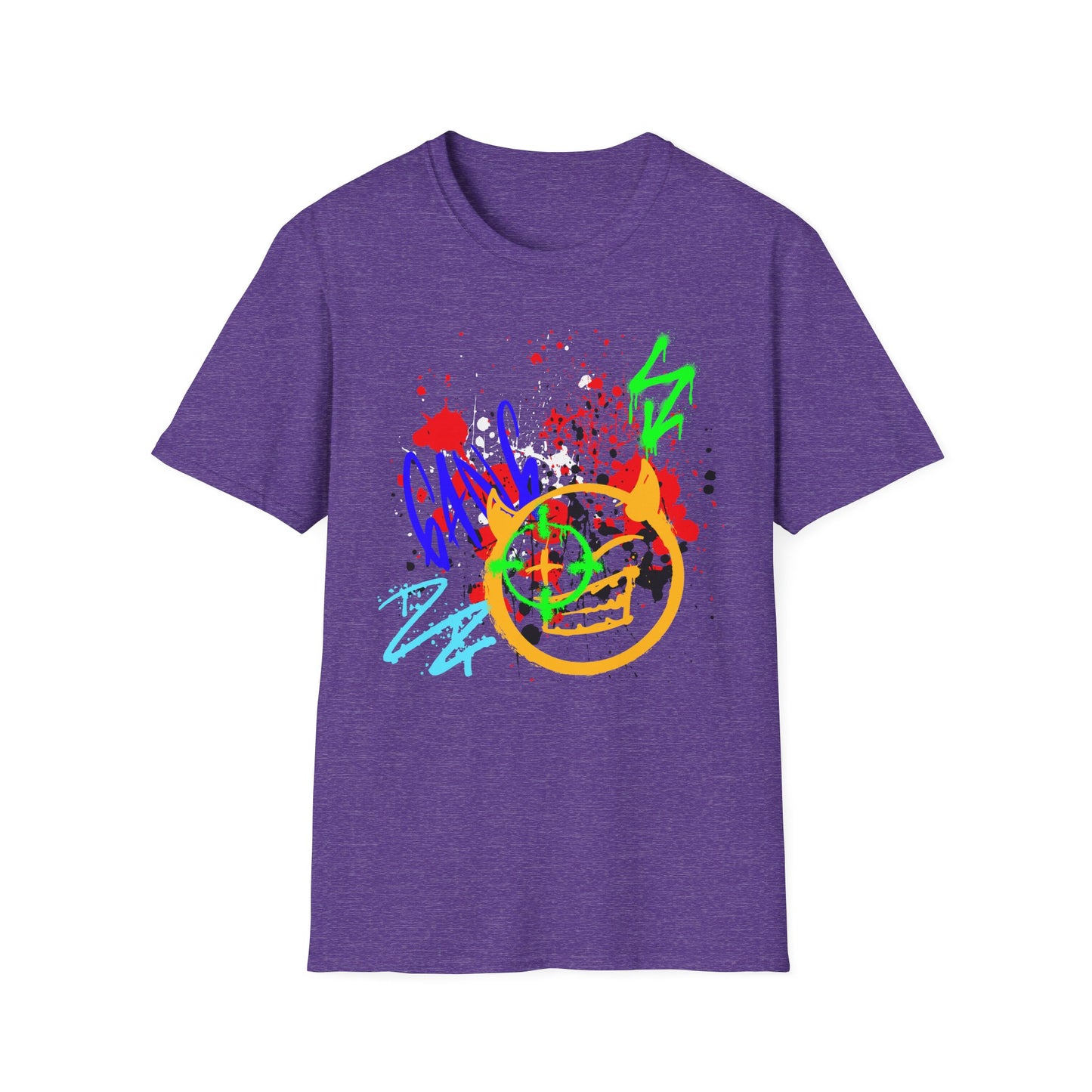 Graffiti Bullseye Shirt | Colorful Shirt | Cool Teen Shirt | Fashion | Trending | Dope Design | Birthday Gift | Unisex Softstyle T-Shirt