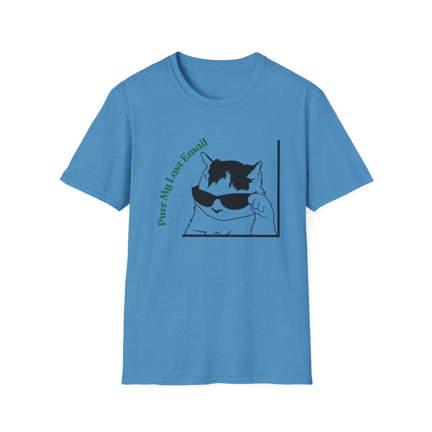 Purr My Last Email | Funny Shirt | Trending | Cat Lover | Cool Design | Birthday Gift | Unisex Softstyle T-Shirt