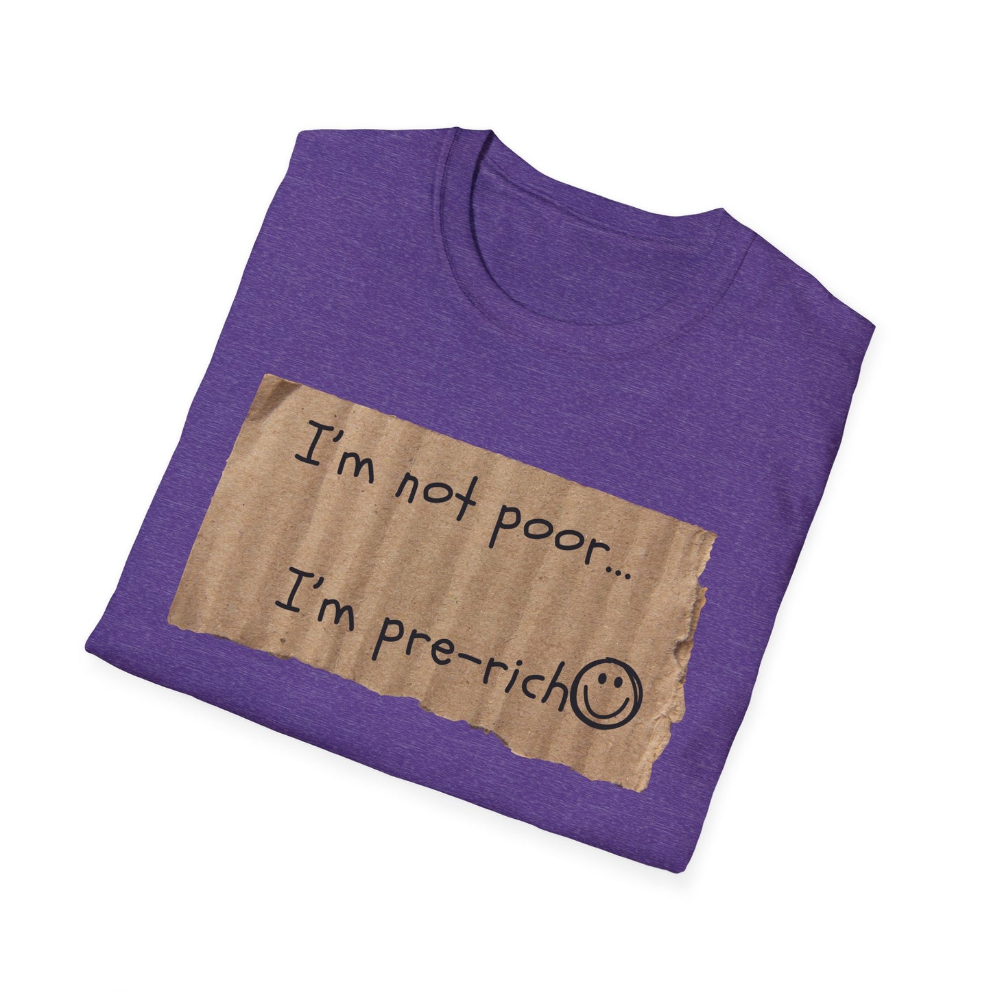 Pre-Rich | Funny Adult Shirt | Teen Clothes | Humor Shirt | Trending | Birthday Gift | Unisex Softstyle T-Shirt