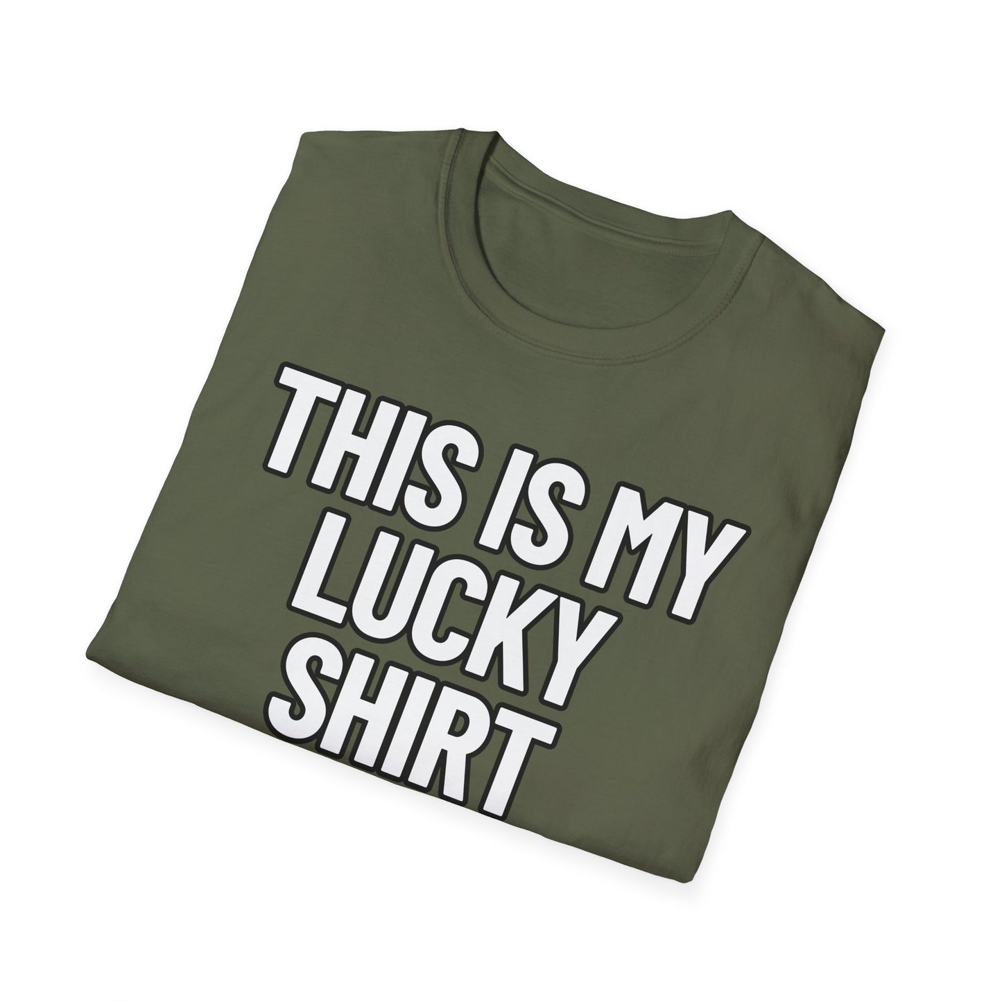 This Is My Lucky Shirt | Adult Shirt | Teen Clothes | Cool Shirt | Funny Fashion | Trending | Birthday Gift | Unisex Softstyle T-Shirt