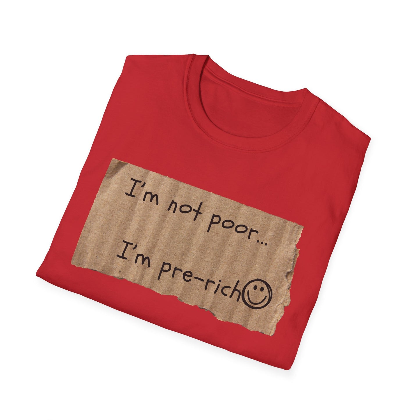 Pre-Rich | Funny Adult Shirt | Teen Clothes | Humor Shirt | Trending | Birthday Gift | Unisex Softstyle T-Shirt