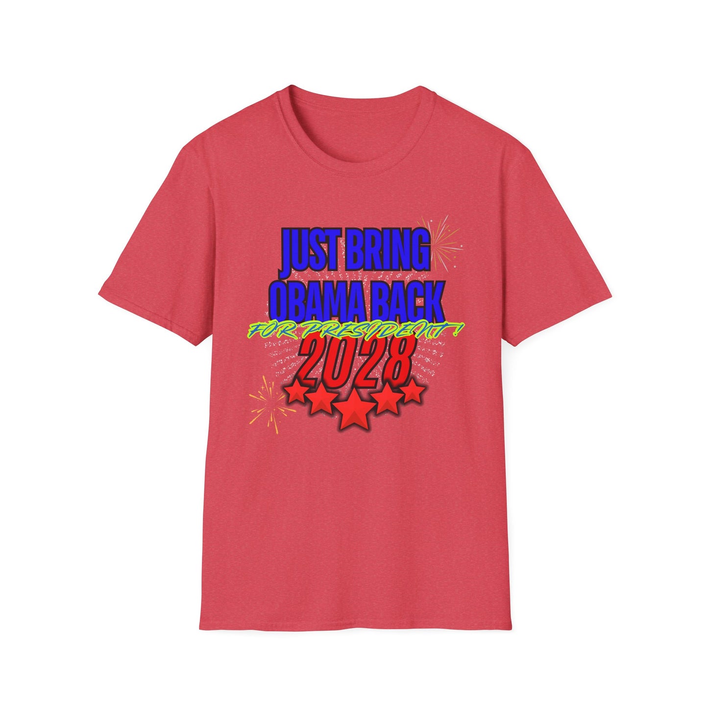 Bring Obama Back 2028 | Colorful Shirt | Cool Shirt | Fashion | Trending | Cool Design | Birthday Gift | Unisex Softstyle T-Shirt
