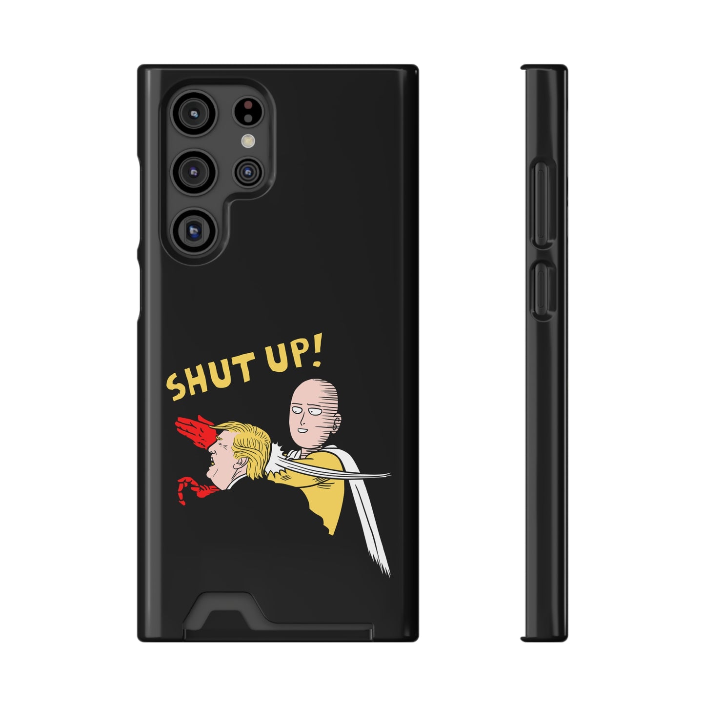 Shut Up! | Impact-Resistant Phone Case With Card Holder | iPhone Samsung Models