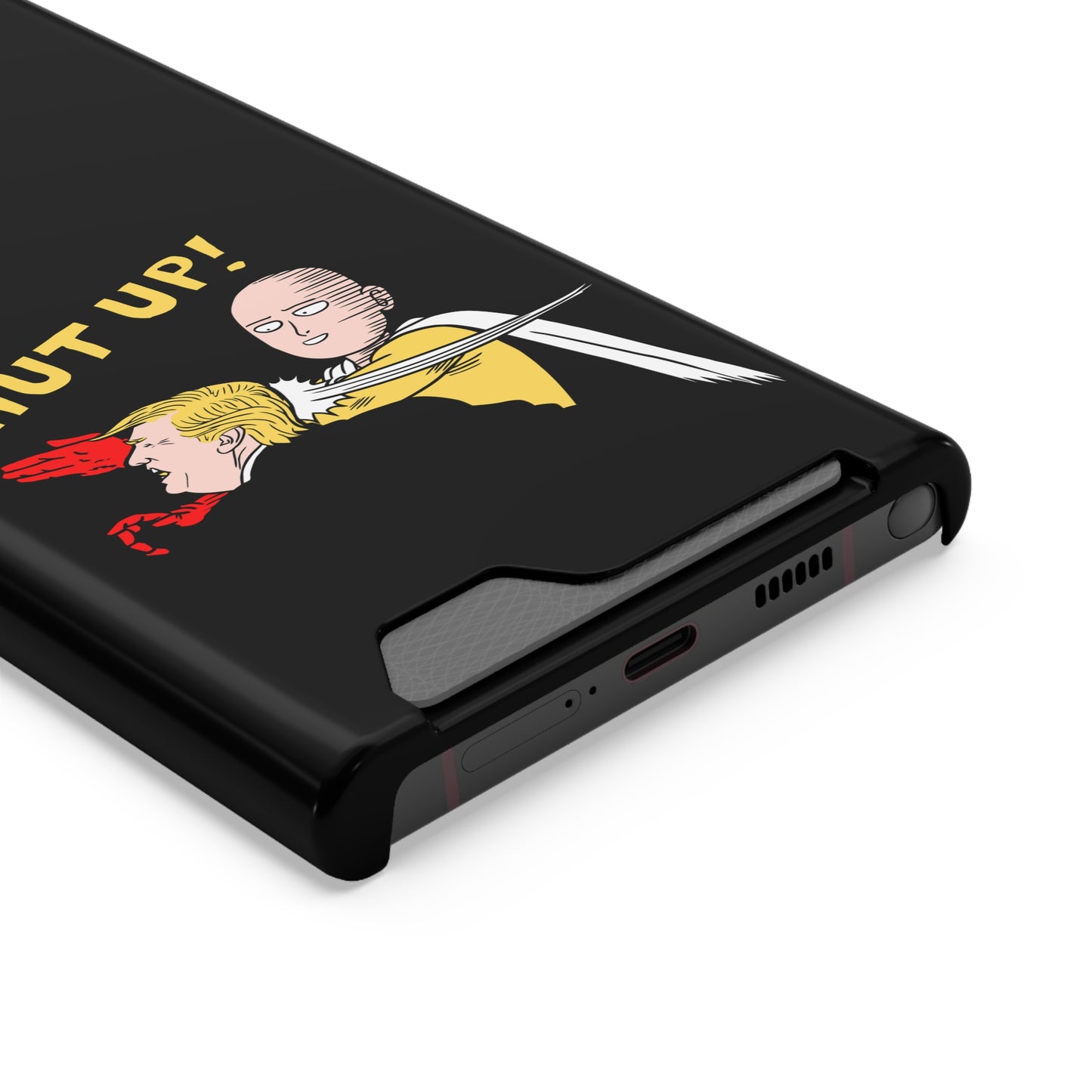Shut Up! | Impact-Resistant Phone Case With Card Holder | iPhone Samsung Models