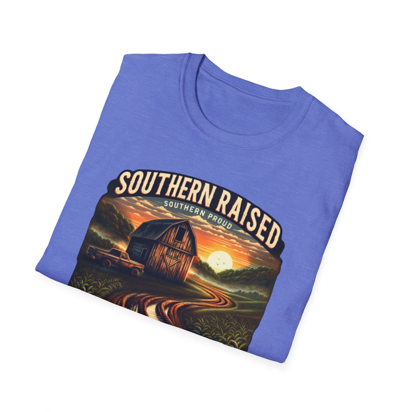 Southern Raised | Proud South Shirt | Adult Clothes | Teen Shirt | Trending | Birthday Gift | Unisex Softstyle T-Shirt