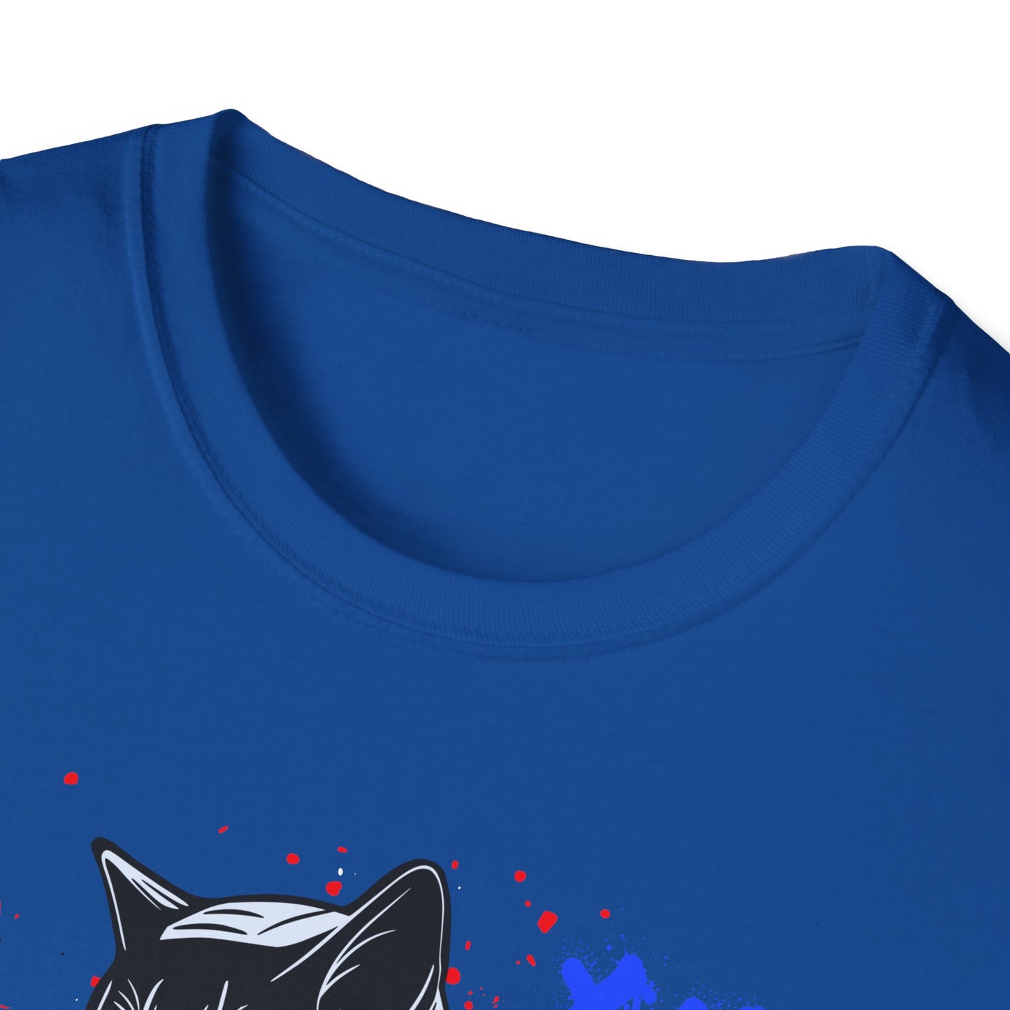 Feline Fury | Colorful Cat Shirt | Cool Teen Shirt | Fashion | Trending | Dope | Cool Design | Birthday Gift | Unisex Softstyle T-Shirt