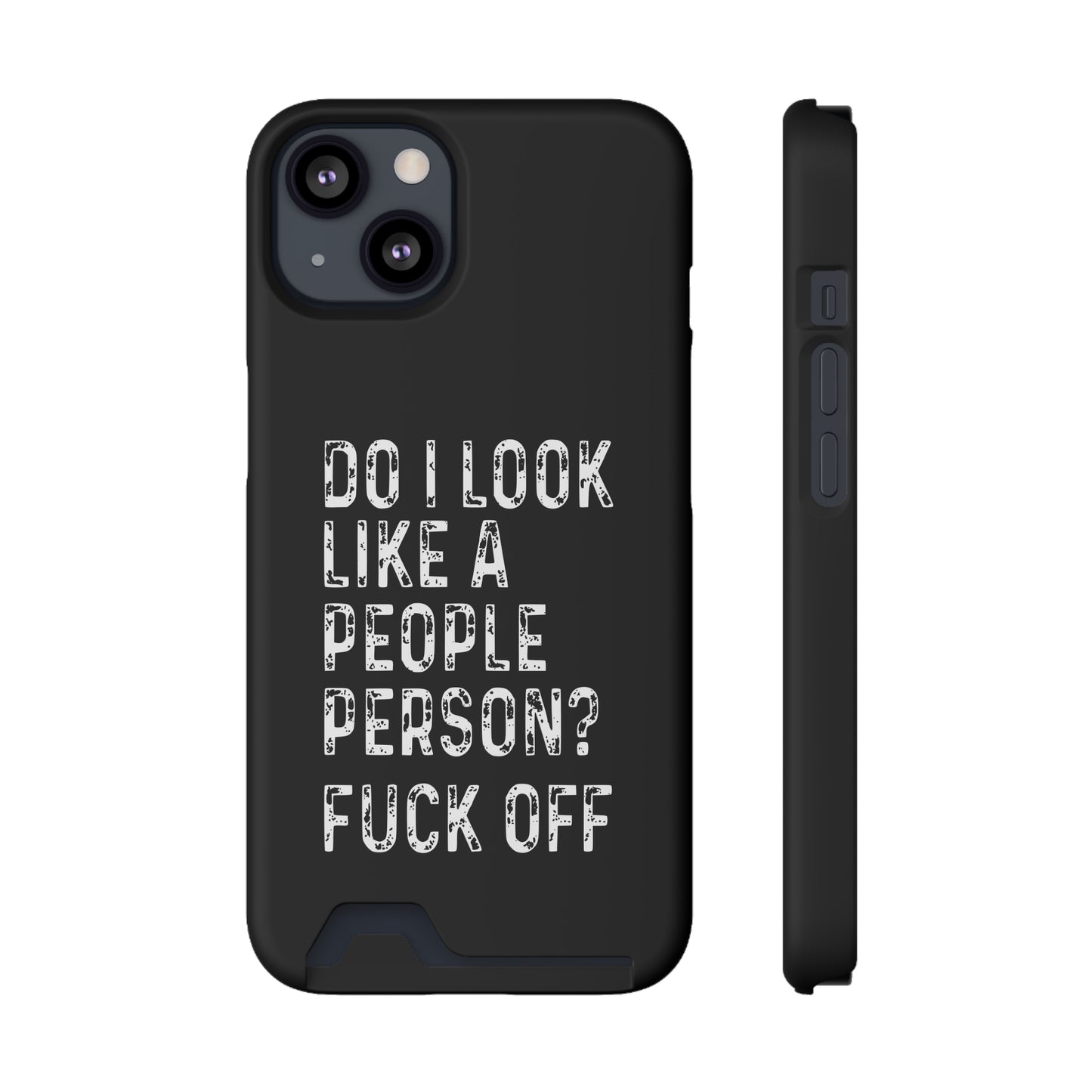 Fuck Off | Impact-Resistant Phone Case With Card Holder | iPhone Samsung Models