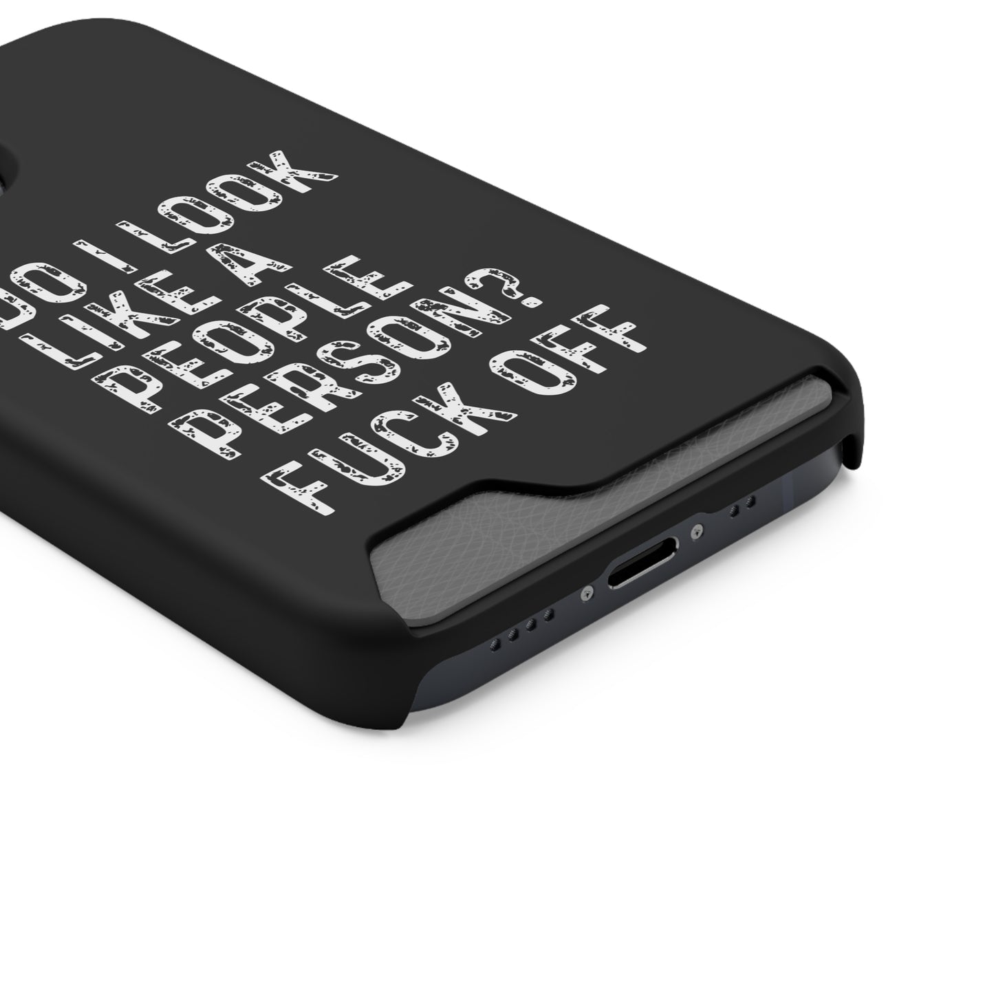 Fuck Off | Impact-Resistant Phone Case With Card Holder | iPhone Samsung Models