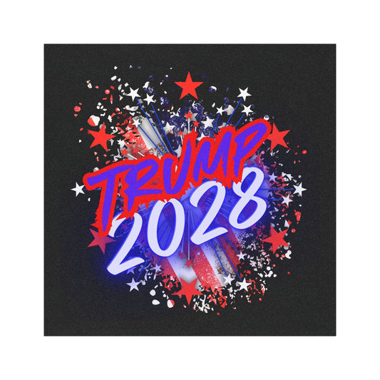 Donald Trump for President 2028 Car Magnet | Cool Design | Eye Grabber | Car Accessory | Truck Decal | Truck Sticker | Unique Car Decal