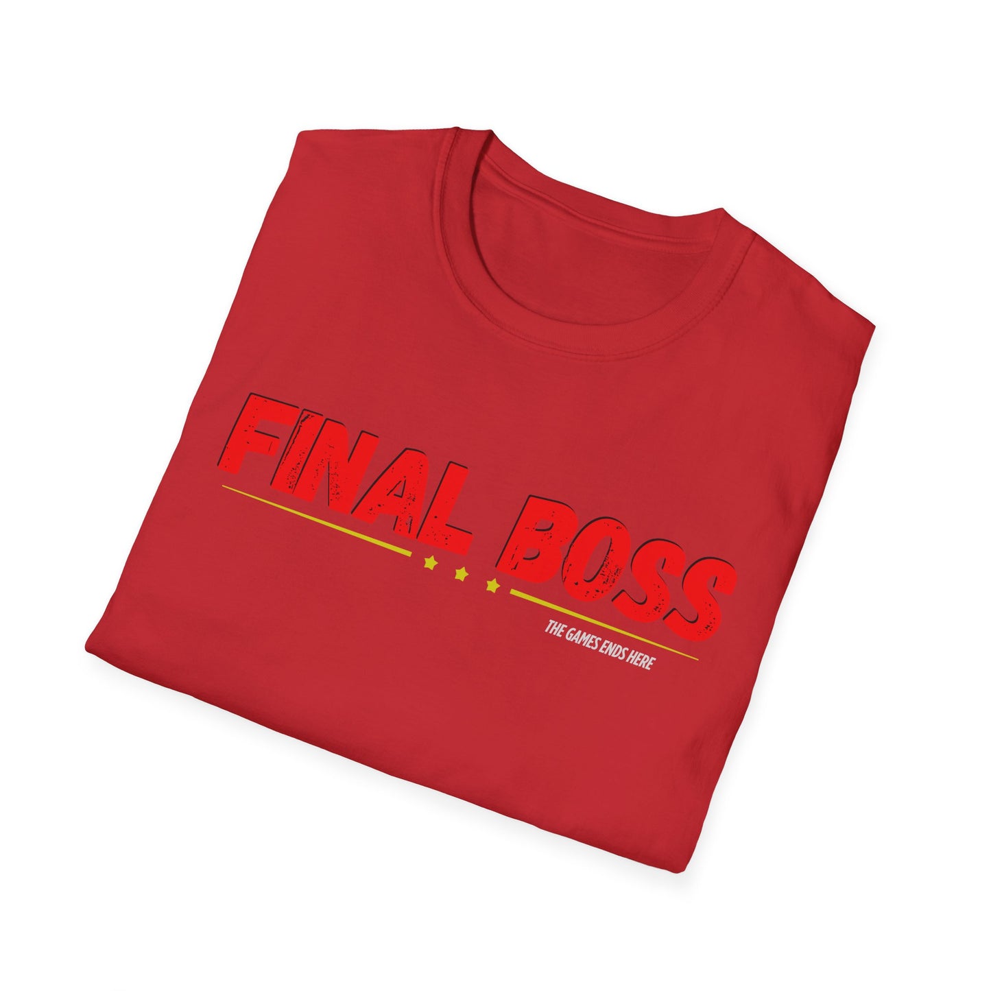 FINAL BOSS | Colorful Shirt | Cool Shirt | Fashion | Trending | Cool Design | Birthday Gift | Unisex Softstyle T-Shirt