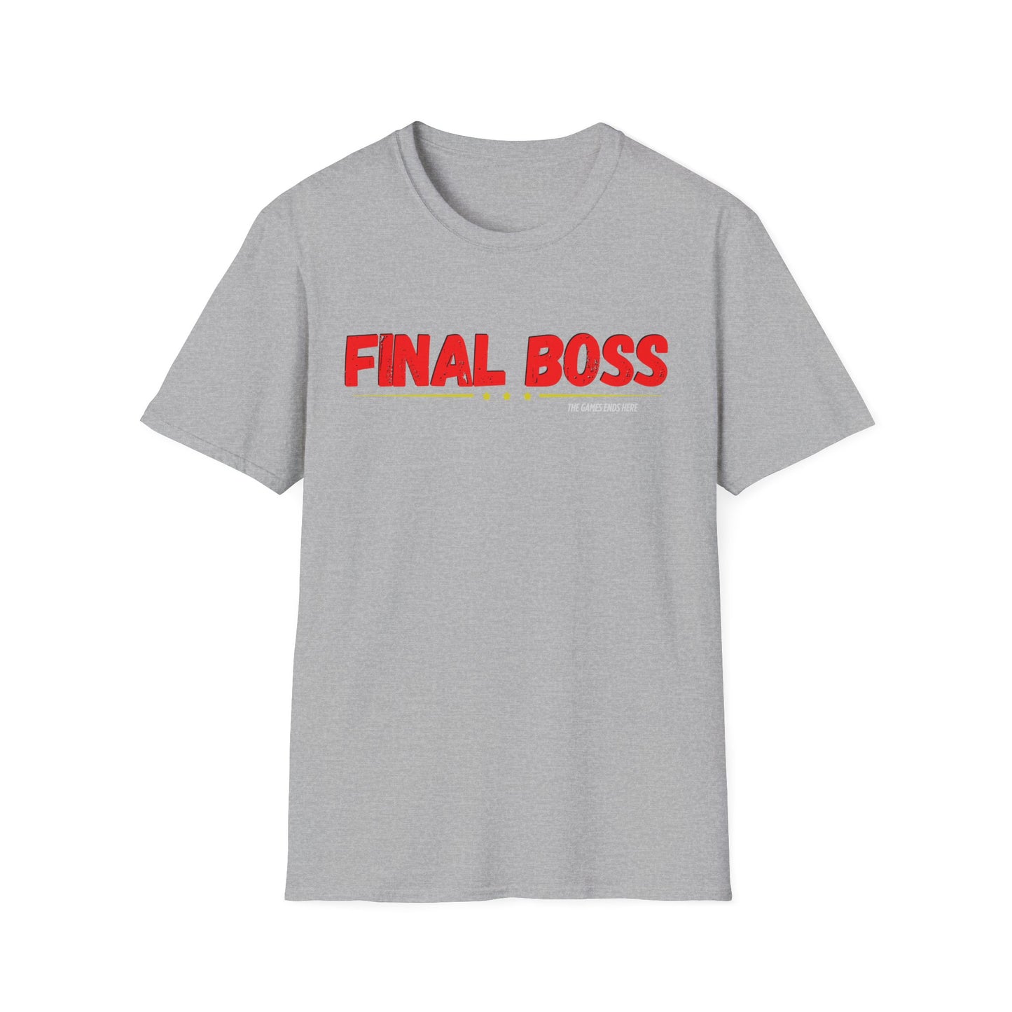 FINAL BOSS | Colorful Shirt | Cool Shirt | Fashion | Trending | Cool Design | Birthday Gift | Unisex Softstyle T-Shirt