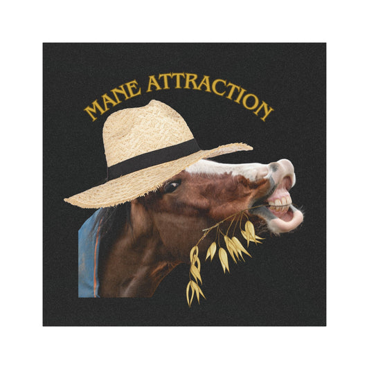 Mane Attraction | Funny Horse Magnet | Eye Grabber | Car Accessory | Truck Decal | Truck Sticker | Unique Car Decal