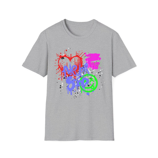 Never Stop | Colorful Kids Shirt | Cool Teen Shirt | Graffiti Fashion | Trending | Cool Design | Birthday Gift | Unisex Softstyle T-Shirt