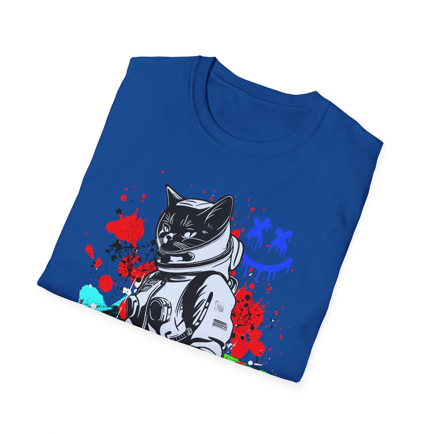 Feline Fury | Colorful Cat Shirt | Cool Teen Shirt | Fashion | Trending | Dope | Cool Design | Birthday Gift | Unisex Softstyle T-Shirt