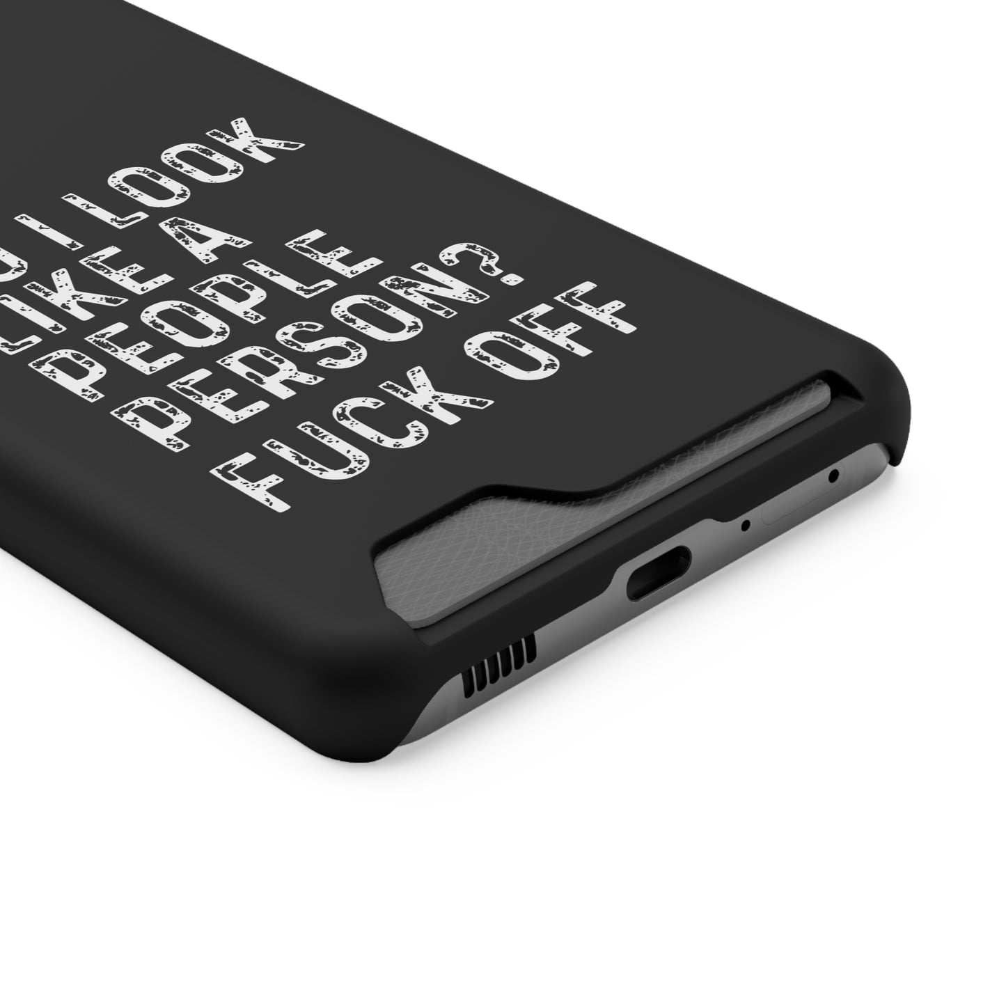 Fuck Off | Impact-Resistant Phone Case With Card Holder | iPhone Samsung Models