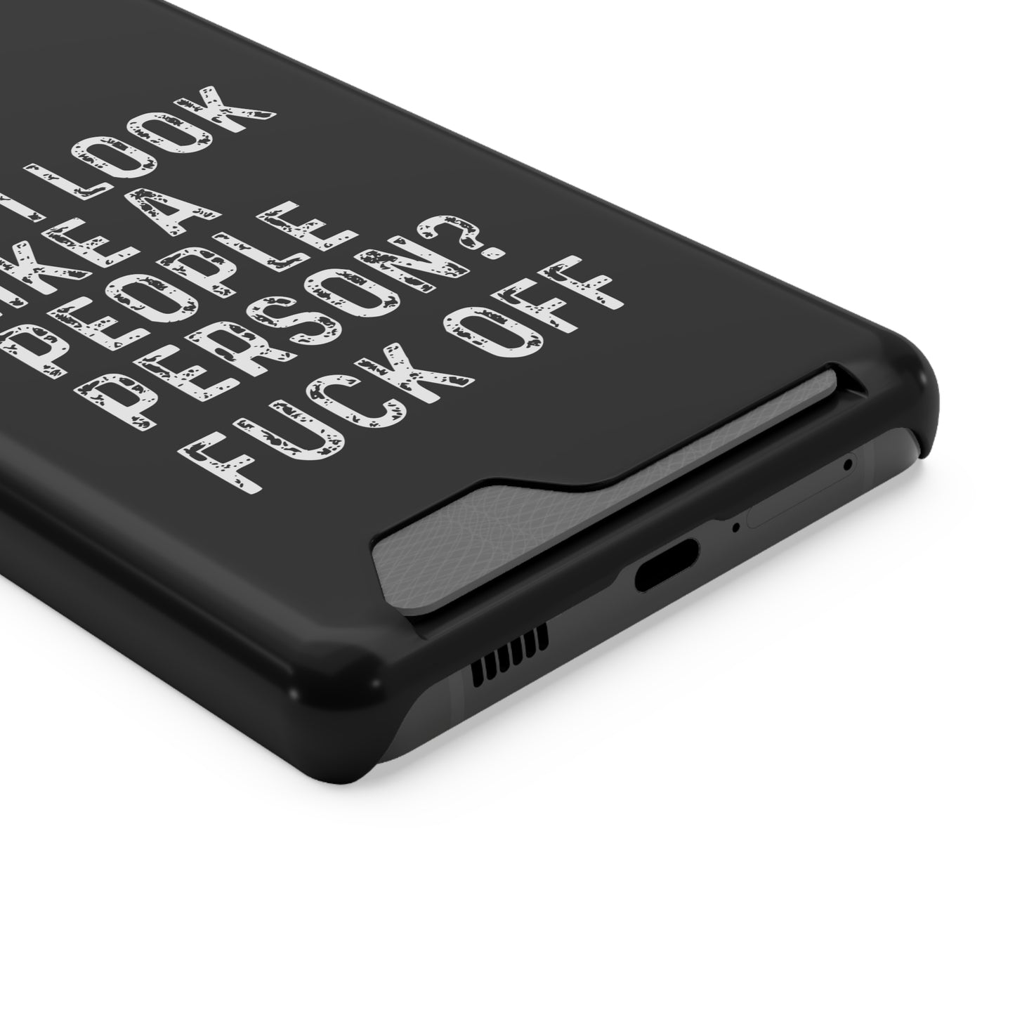 Fuck Off | Impact-Resistant Phone Case With Card Holder | iPhone Samsung Models