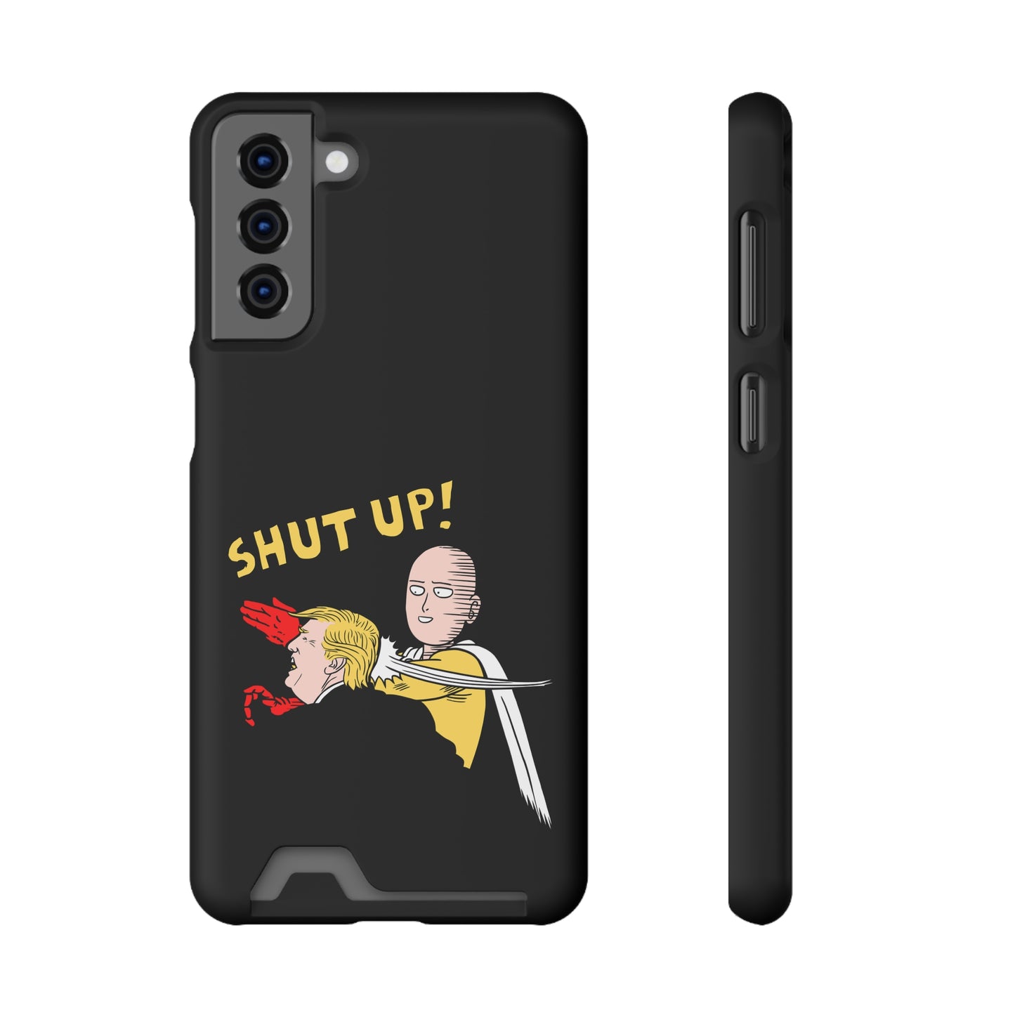 Shut Up! | Impact-Resistant Phone Case With Card Holder | iPhone Samsung Models
