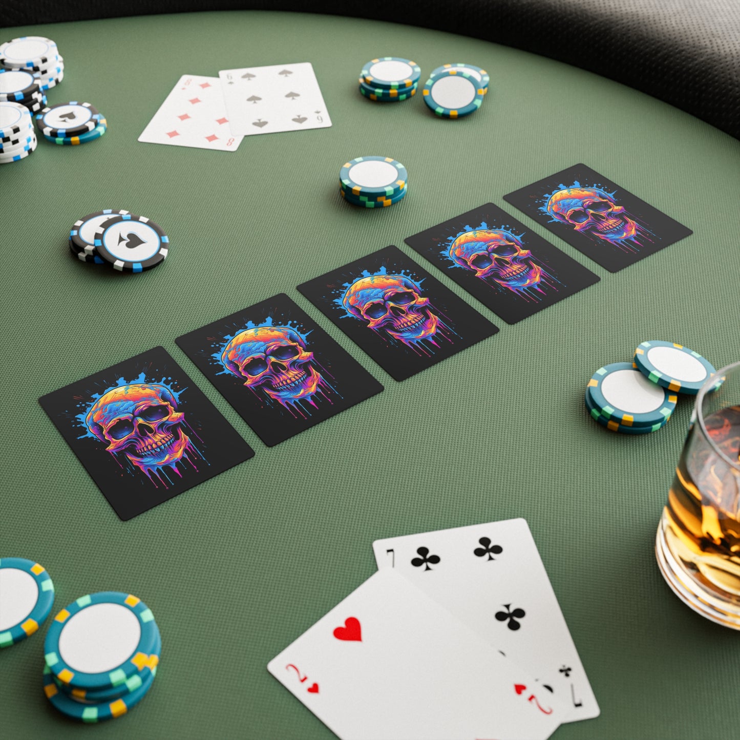 Skull Flavor | Premium Gloss Playing Cards | Unique Poker Cards