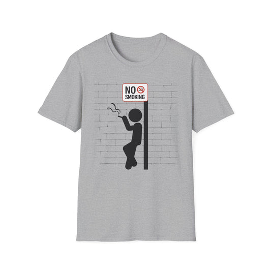 NO SMOKING | Funny Adult Shirt | Fashion | Trending | Birthday Gift | Unisex Softstyle T-Shirt