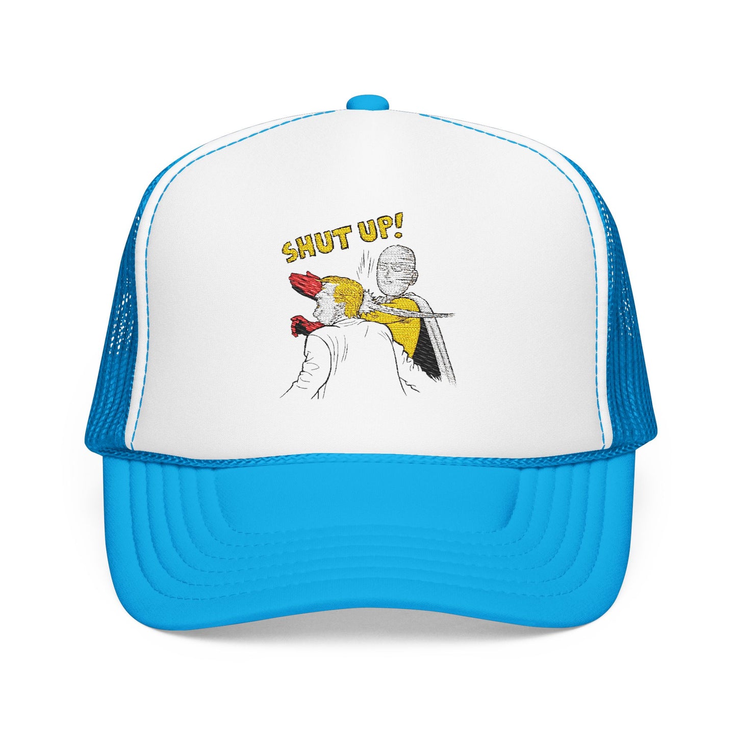 Shut Up! - Embroidered 100% Polyester Hat | Funny Custom Headwear
