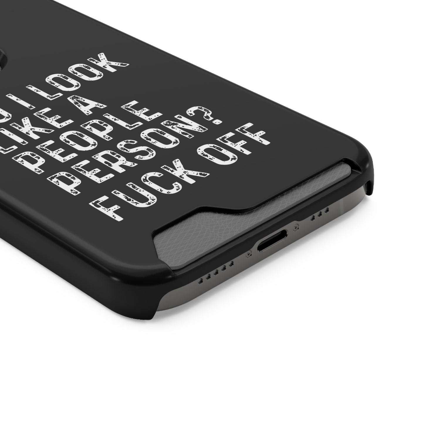 Fuck Off | Impact-Resistant Phone Case With Card Holder | iPhone Samsung Models
