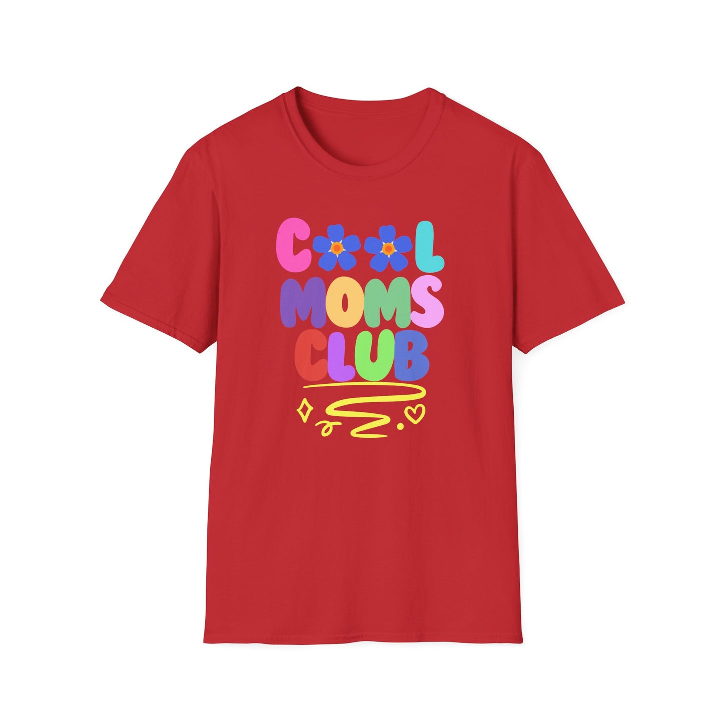 COOL MOMS CLUB | Funny Mom Shirt | Adult Clothes | Humor Shirt | Trending | Birthday Gift | Unisex Softstyle T-Shirt
