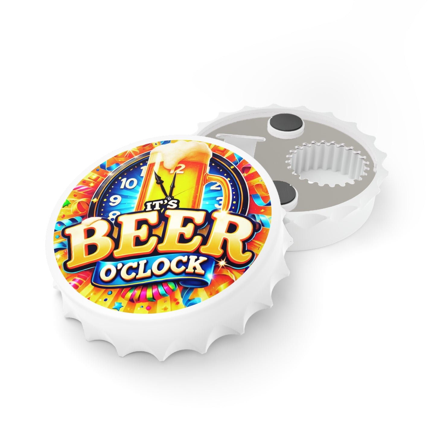 3" Beer Bottle Opener | It's Beer O'Clock | Funny Gift | Groomsmen | Bar Accessory