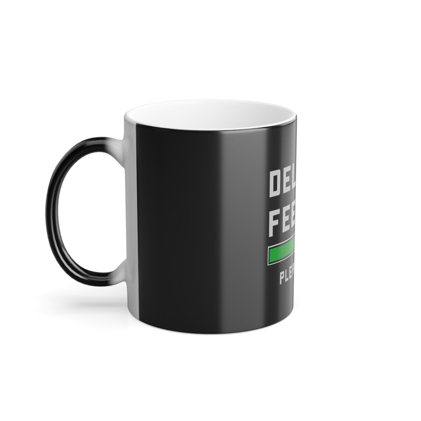 Deleting Feelings | Heat-Reactive Color Changing Mug | Unique Coffee Cup