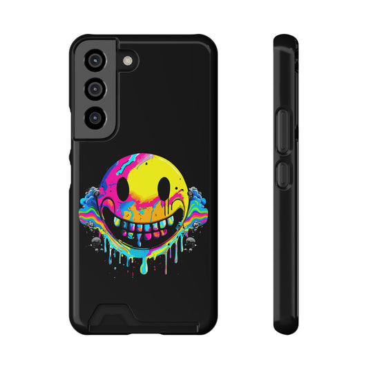 Smile With Me | Impact-Resistant Phone Case With Card Holder | iPhone Samsung Models