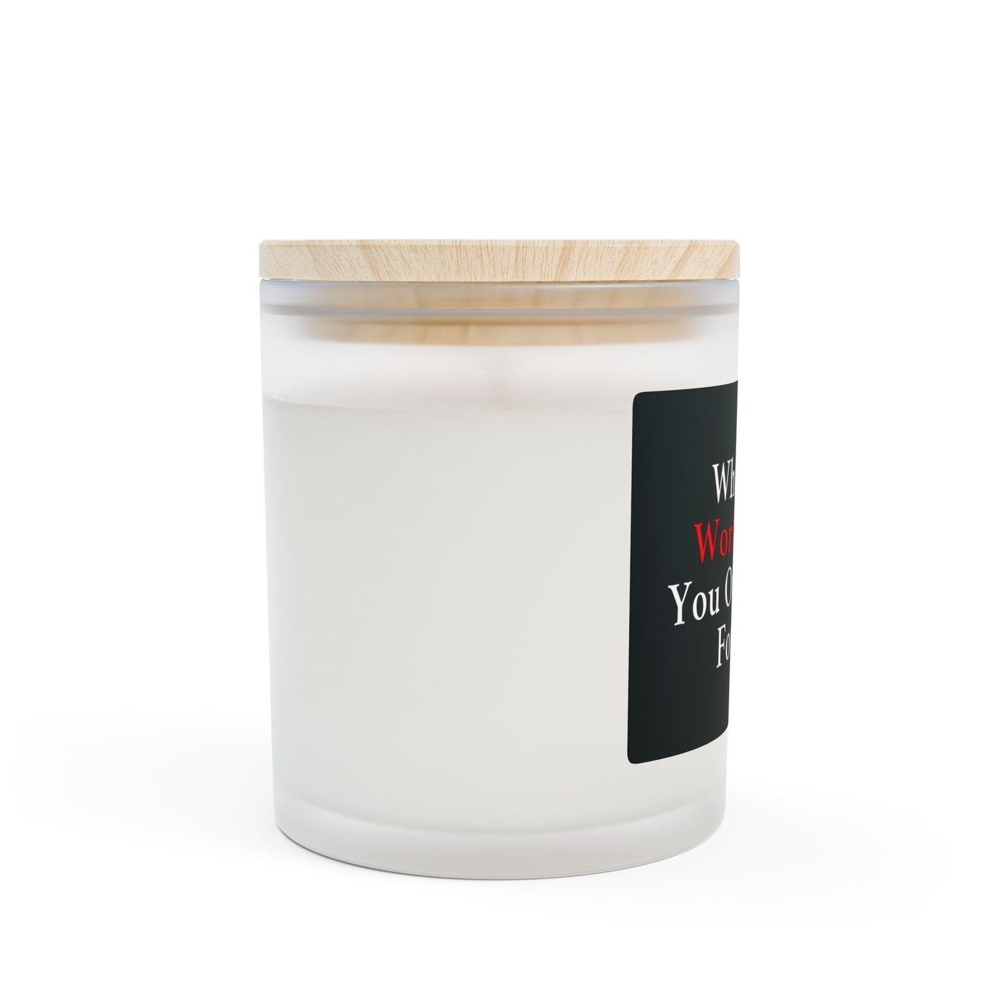 I Burn For You | Frosted Glass Soy Candle, Relaxation Gift, Self-Care, Home Decor, Funny Candle