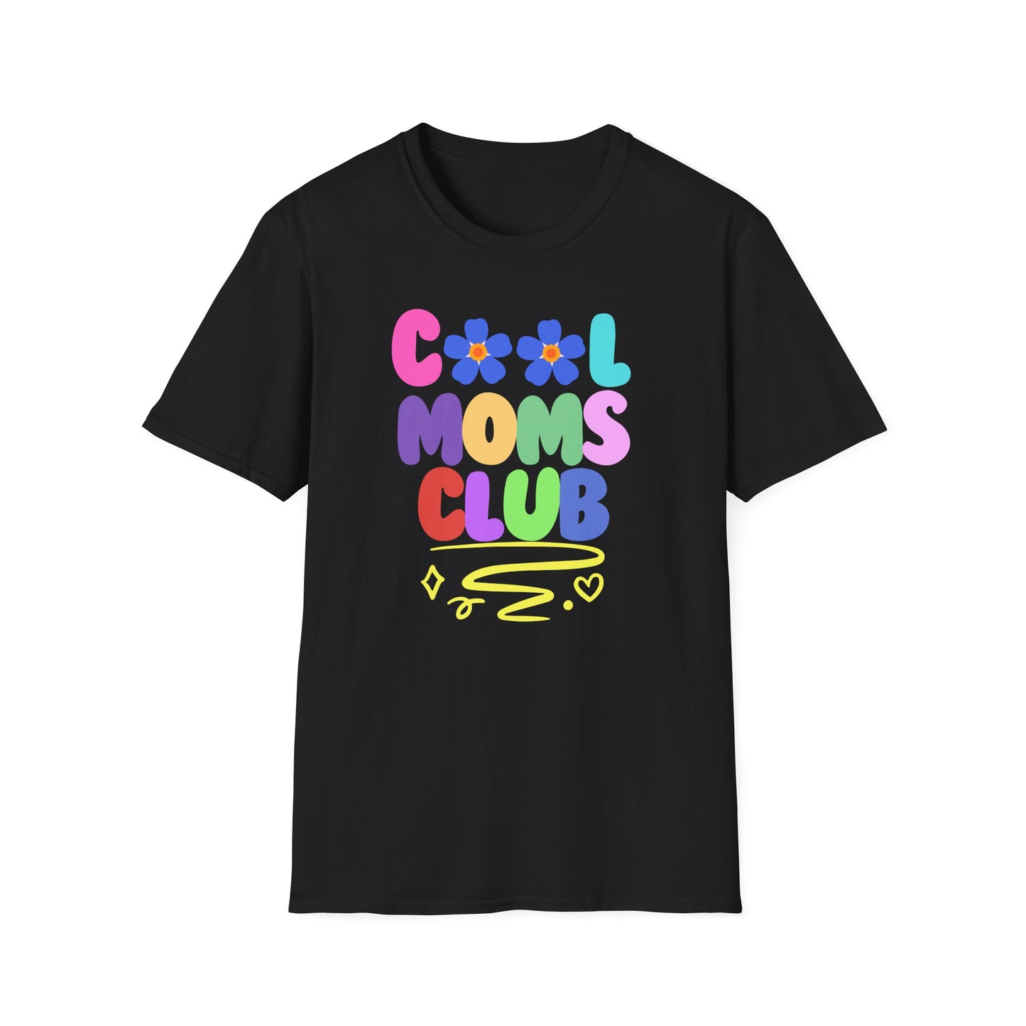 COOL MOMS CLUB | Funny Mom Shirt | Adult Clothes | Humor Shirt | Trending | Birthday Gift | Unisex Softstyle T-Shirt
