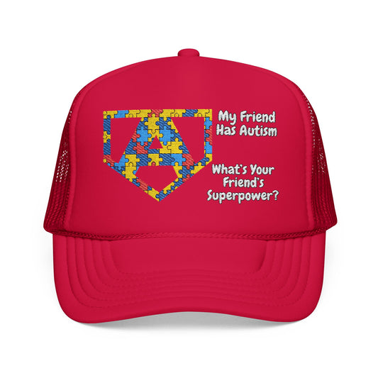 What's Your Friend's Superpower? - Embroidered 100% Polyester Hat | Custom Headwear