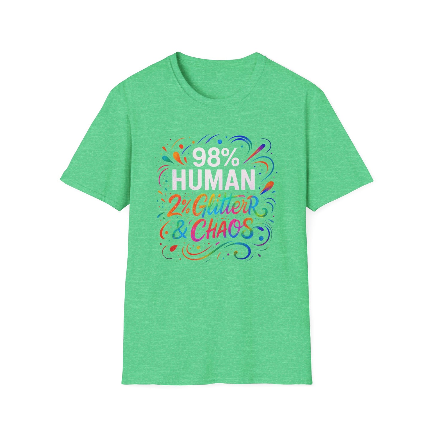 2% Glitter & Chaos | Adult Funny Shirt | Teen Shirt | Trending | Birthday Gift