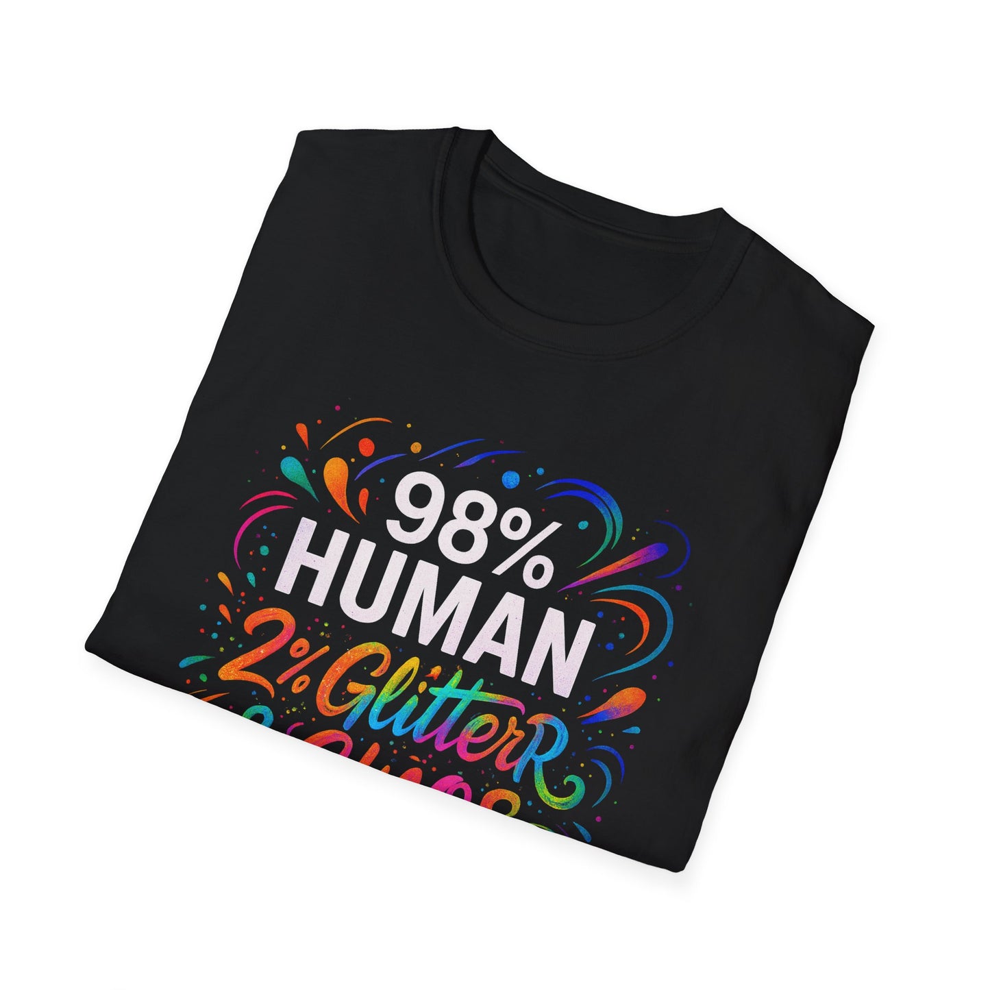 2% Glitter & Chaos | Adult Funny Shirt | Teen Shirt | Trending | Birthday Gift