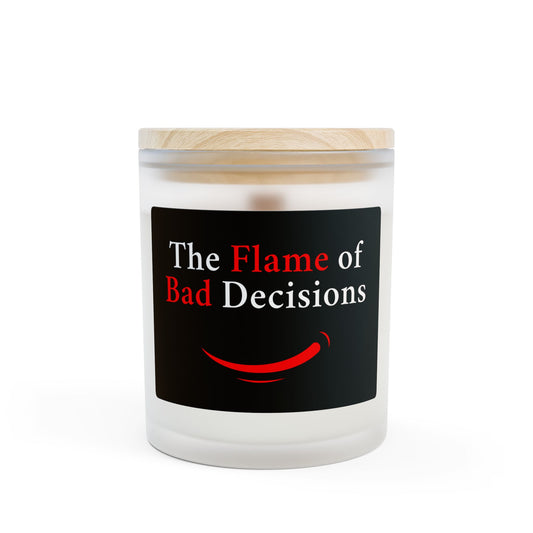 Bad Decisions | Frosted Glass Soy Candle, Relaxation Gift, Self-Care, Home Decor, Funny Candle