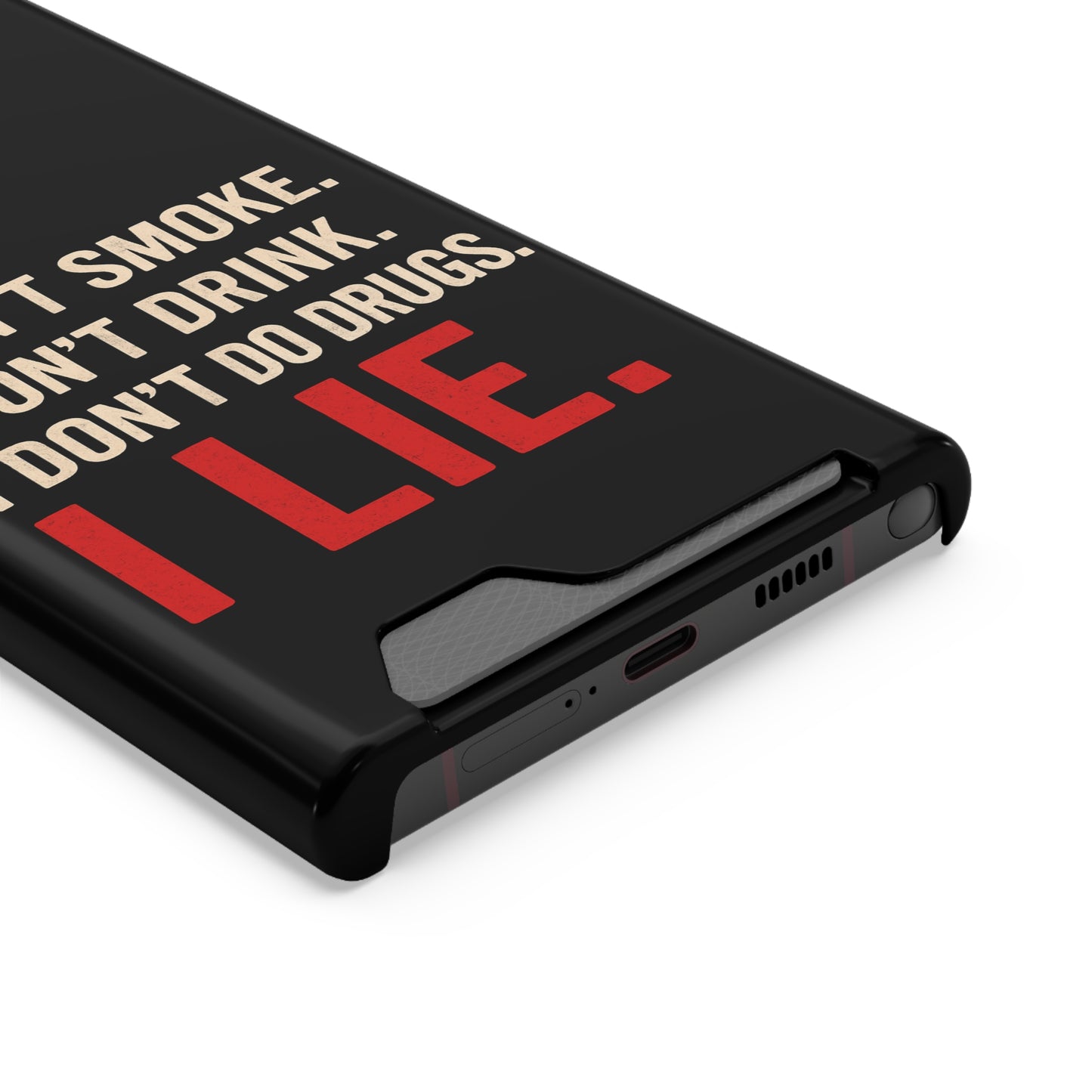I Lie | Funny Impact-Resistant Phone Case With Card Holder | iPhone Samsung Models