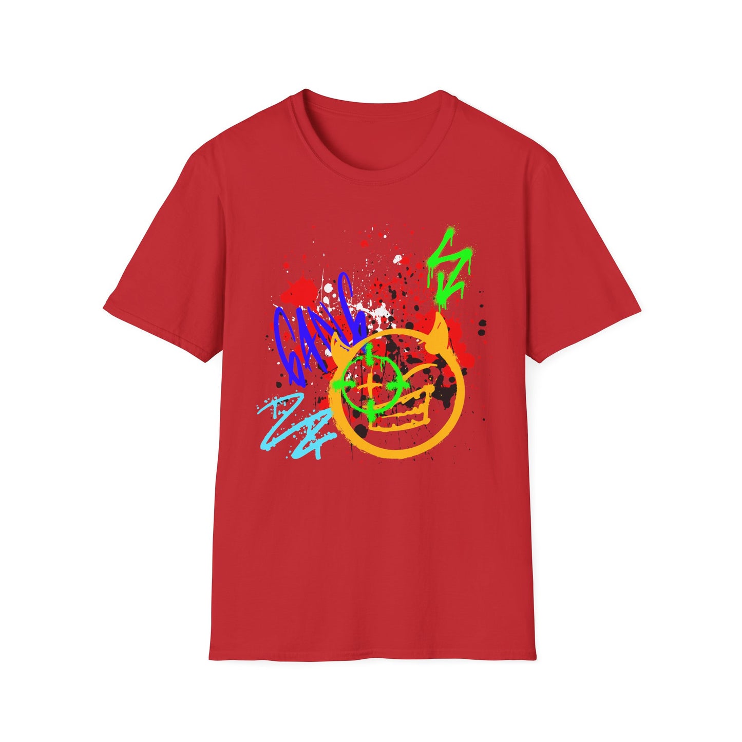 Graffiti Bullseye Shirt | Colorful Shirt | Cool Teen Shirt | Fashion | Trending | Dope Design | Birthday Gift | Unisex Softstyle T-Shirt