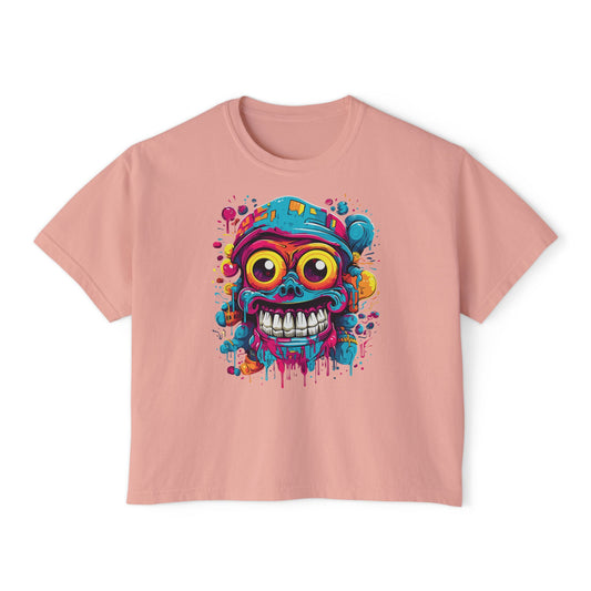 Krank It | Boxy Crop Tee - Trendy Casual Top, Festival Wear, Streetwear, Birthday Gift, Graphic Design Tee